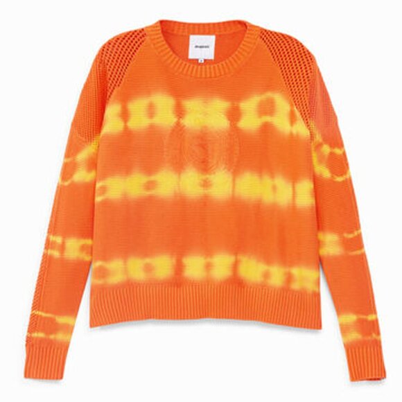 DESIGUAL Orange Faded and Ethnic Knit Sweater - Picture 4 of 12